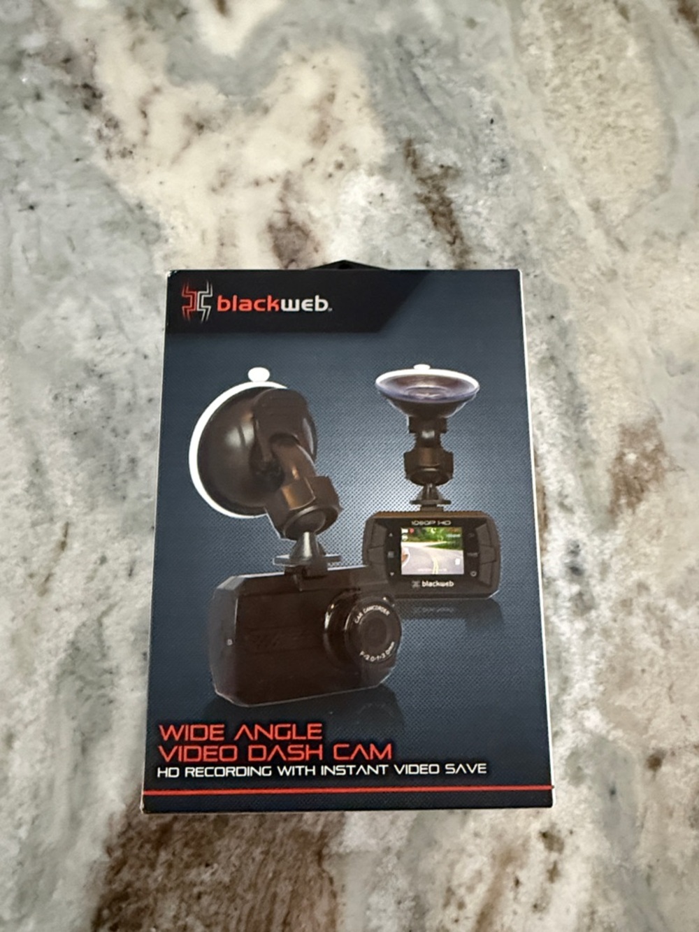 blackweb Black Wide Angle Video Dash Cam - Black